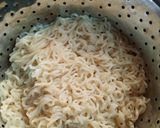 A picture of step 1 of Crispy Maggi fries.