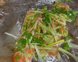 A picture of step 3 of Baked salmon with ginger and coriander.
