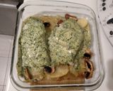 Foto del paso 3 de la receta: Lomos de bacalao con salsa vegetal de rúcula y ajo