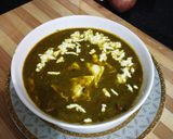 A picture of step 7 of Dhaba Style Palak Paneer.