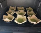 Foto langkah ke 3 dari resep Egg Tart Roti Tawar Creamy Matcha.