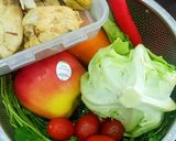 Hình bước làm 1 của món Salad rong sụn, ức gà vetula