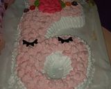 Foto del paso 1 de la receta: Torta números 6 unicornio