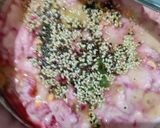 A picture of step 2 of Beetroot handvo.