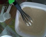 A picture of step 3 of Banana Rainbow Pancakes.