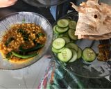 A picture of step 5 of Kado or dal chana.