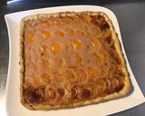 Une image de l'étape 10 de Tarte aux mandarines,pêches et fromage blanc (pâte sablée ananas gingembre).