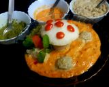 A picture of step 6 of Idli with chutney.