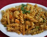 A picture of step 9 of Pasta Butter Masala.