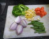 A picture of step 1 of Vegetables cheese sandwich.