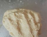 A picture of step 1 of Homemade Fettuccine pasta with arebita source.