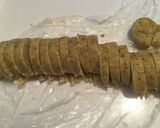 A picture of step 4 of Icebox tea cookies.