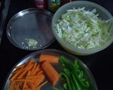 वेज अमेरिकन चॉपस्युइ (स्ट्रीट स्टाईल) रेसिपी चरण 1 फोटो