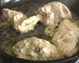 A picture of step 3 of Dahi wala Kukkad Chicken in yoghurt curry base.