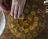 A picture of step 7 of Upside Down Banana Cake.
