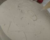 A picture of step 15 of Golden painted choc cake design.....
