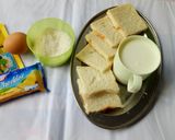 Foto langkah ke 1 dari resep Chesse cake pandan roti kukus.