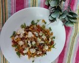 A picture of step 2 of Cheese corn chat masaly dar chatpaty chat.