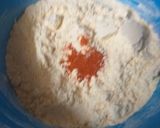 A picture of step 1 of Dahi phulki chaat.