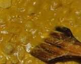 A picture of step 8 of Soya chunk gravy.