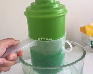 Pandan Cake Cendol Palm Sugar Pudding - Step 6