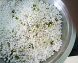 A picture of step 3 of Sabudana khichadi.
