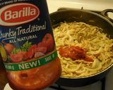 A picture of step 5 of Tuna & Cabbage Spaghetti Pasta.