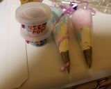 A picture of step 1 of Unicorn poop cups.