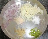 A picture of step 1 of Bajra Aloo Ki Roti.
