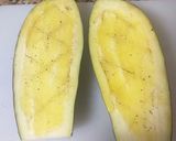Foto del paso 1 de la receta: Berenjena rellena a mi manera 😋