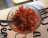 Une image de l'étape 5 de Courgette jaune farcie pancetta tomates emmental aux épices et origan (recette plancha).