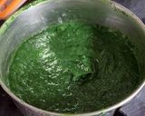 A picture of step 5 of Palak Paneer.