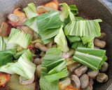 Foto del paso 9 de la receta: Pak choi salteado con pulpo y habas
