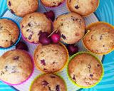 Pas rețetă Brioșe🧁 fără zahăr cu cireșe🍒 3 fotografie