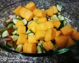 A picture of step 2 of Mango salsa.