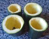 Foto del paso 2 de la receta 🌾Calabacín Relleno de Salchichas🥒