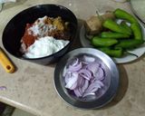 A picture of step 2 of Smokey dum mutton qeema.