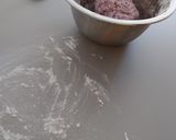 A picture of step 5 of Sweet purple potato bread loaf (using tongzhong recipe).