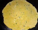 A picture of step 4 of Doodhi Thepala (bottle gourd paratha/indian flat bread).