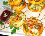 A picture of step 16 of Chicken bbq pizza muffins.
