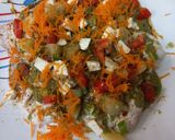 A picture of step 4 of Bhalla papdi chaat.