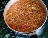 A picture of step 6 of Mixed Daal Masala.