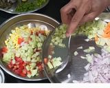 A picture of step 2 of Whole moong salad.