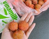 Hình bước làm 1 của món Vải thiều nhồi sữa chua