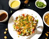A picture of step 3 of Poha Pakora Chaat.