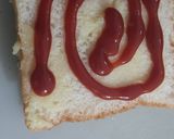A picture of step 3 of Cheesy Twist Veggie Sandwich.