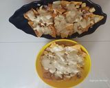 A picture of step 3 of Creamy Fried chicken Nachos.