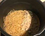 Foto del paso 5 de la receta Espaguetis al roquefort con bacon