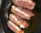 Foto del paso 8 de la receta: Rollitos de lomo rellenos de verdura y guarnición de ensalada campera