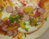 A picture of step 5 of Pizza parantha.